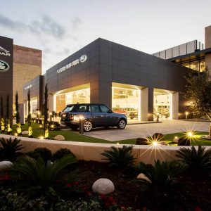 jaguar land rover showroom jordan huda lighting